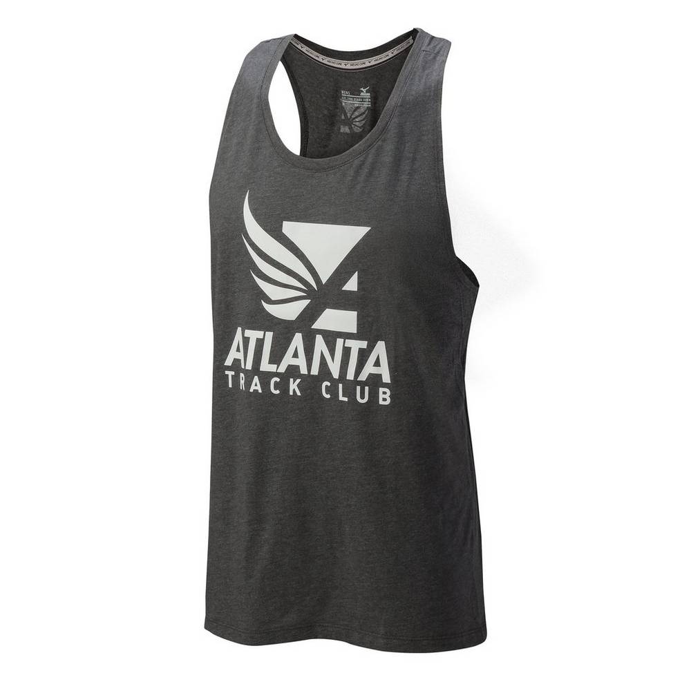 Panske Tank Top Mizuno Atlanta Track Club 50/50 Siva Vypredaj GHPF82406